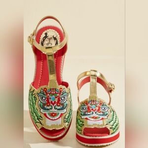 Miss L Fire Dragon Dance Sandals, VGUC, Size 7